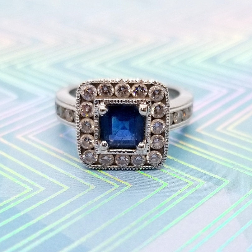 Blue Sapphire Ring, Blue Sapphire Engagement Ring, Blue Sapphire, Sapphire Ring, Sapphire Engagement Ring, Diamond Ring